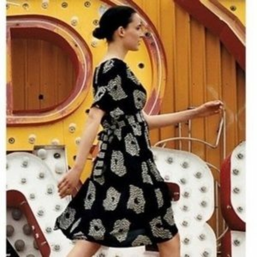 EUC Anthropologie - UFO silk dress by Maple S/M